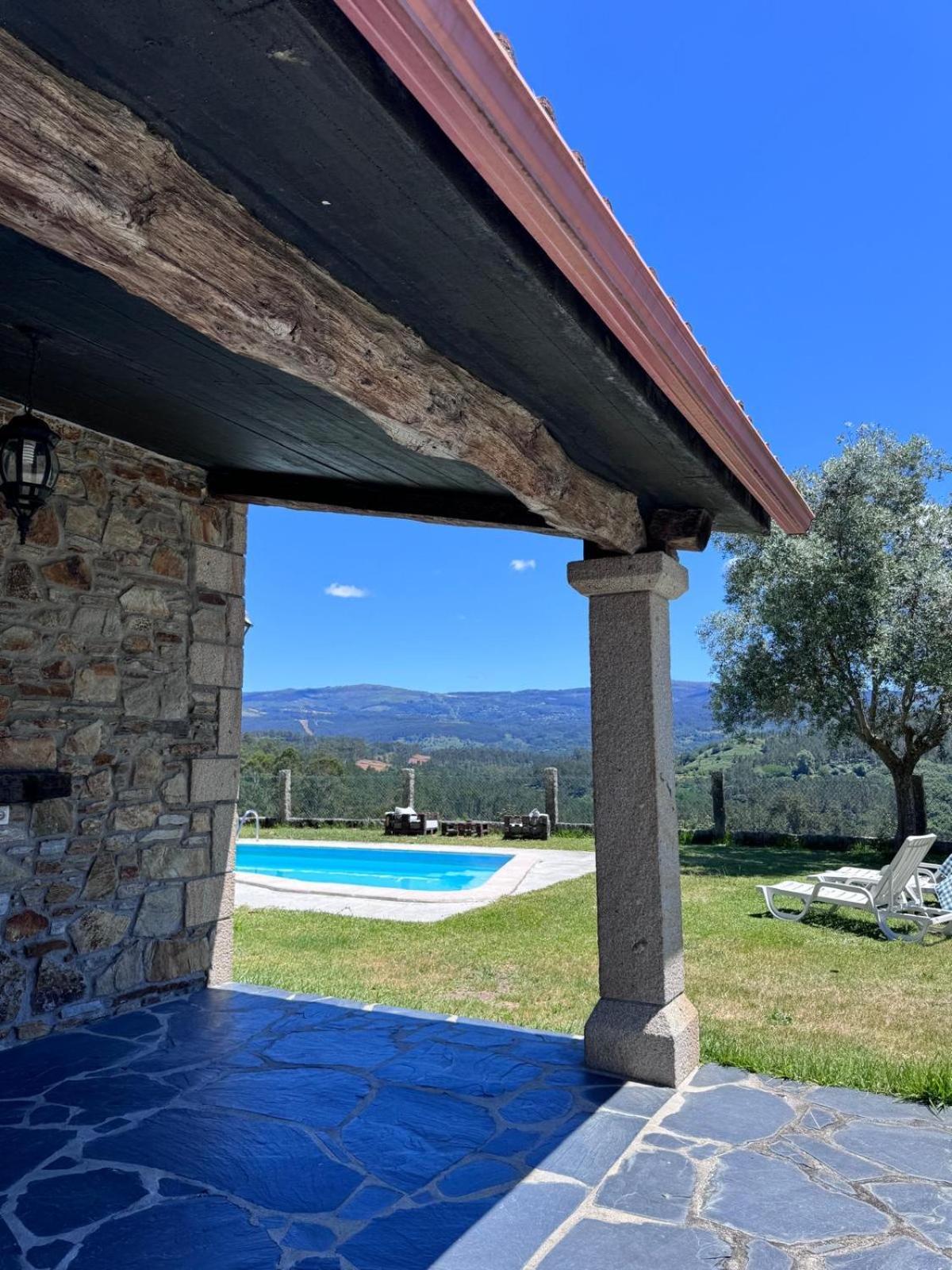 Casa 2 Habitaciones Con Piscina Y Cenador Al Aire Libre Pontevedra Bagian luar foto